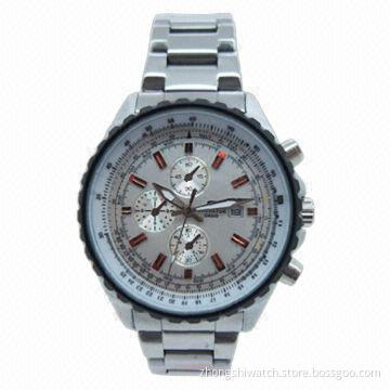 Original Silver Metal Wristwatch with Waterproof and Japan Miyota Quartz Movement, CE-/RoHS-marked